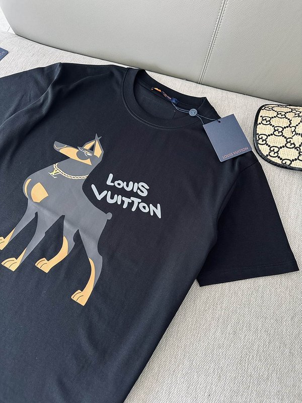 Футболка Louis Vuitton Mans Best Friend - Dog "Black" фото № 4