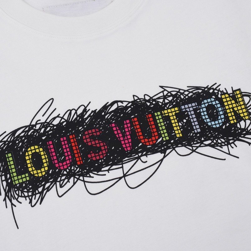Футболка Louis Vuitton The Inscription On The Crossed Out "White" фото № 3
