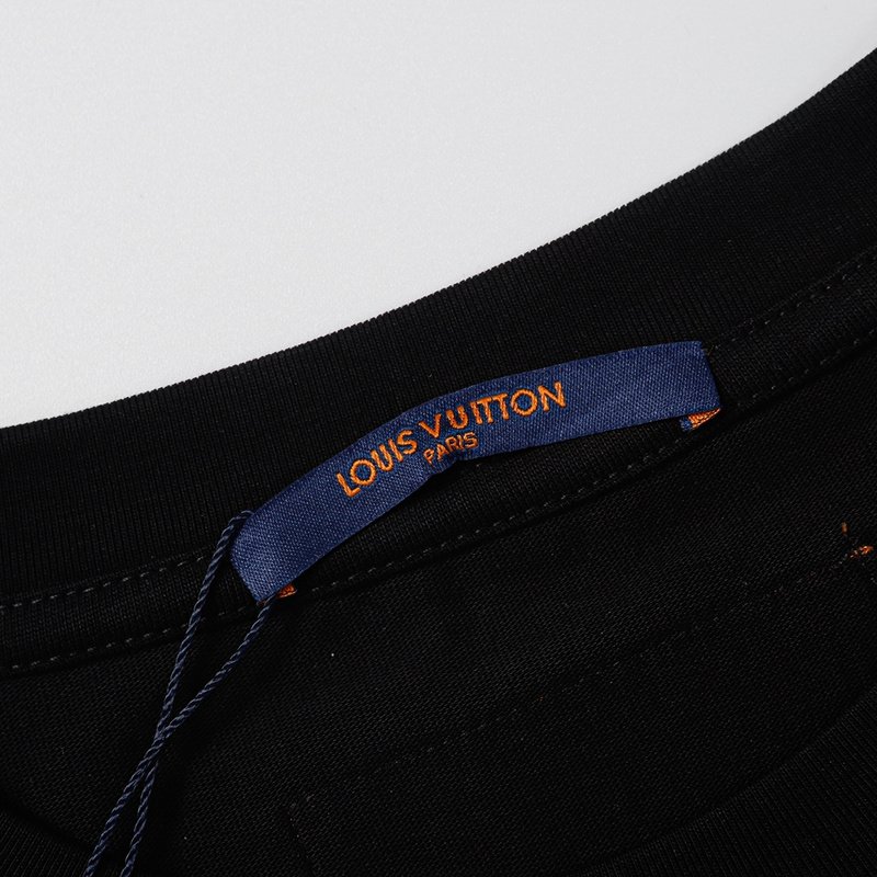 Футболка Louis Vuitton With Beautiful Logo - Cotton "Black" фото № 7