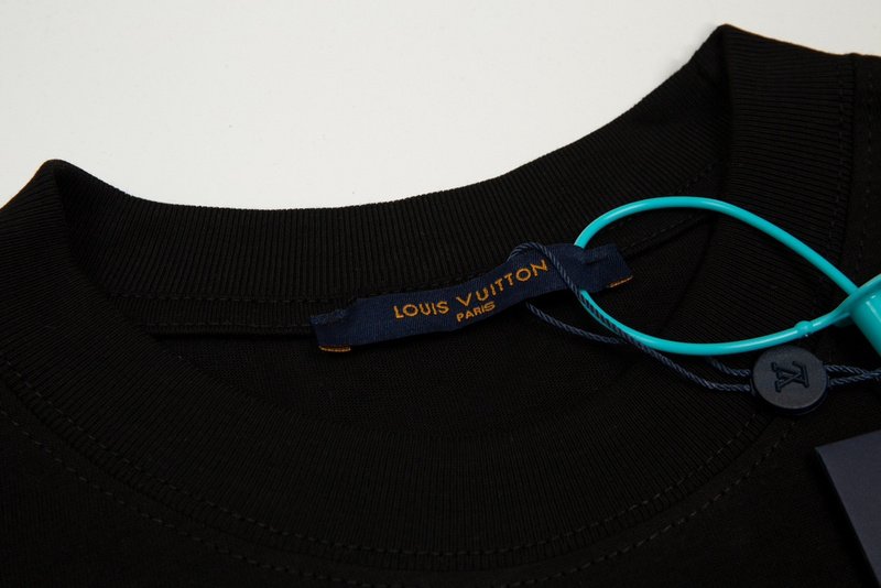 Футболка Louis Vuitton Layered Logo "Black" фото № 2