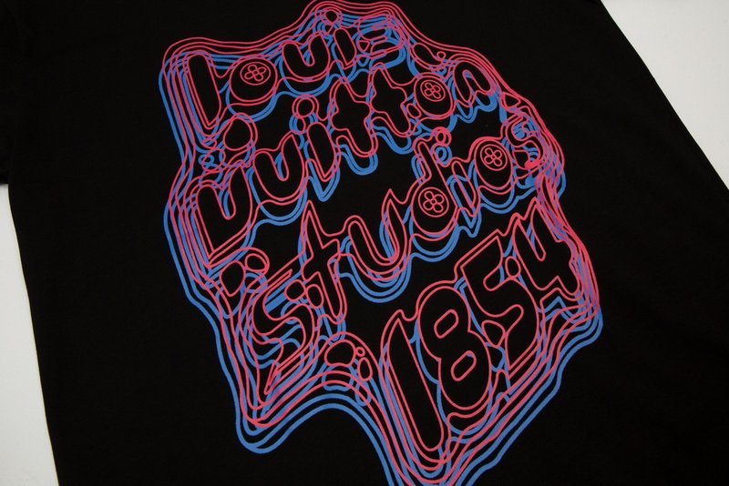 Футболка Louis Vuitton Layered Logo "Black" фото № 3