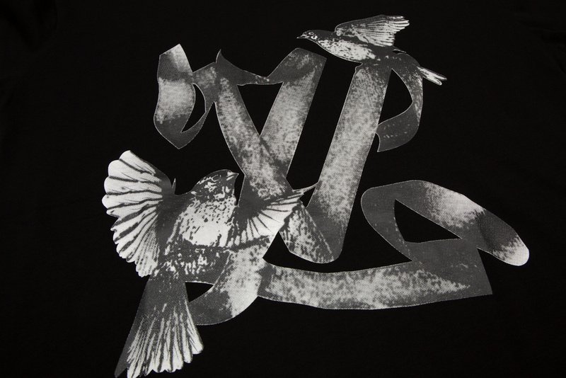 Футболка Louis Vuitton Print - Birds On Ribbon "Black" фото № 7