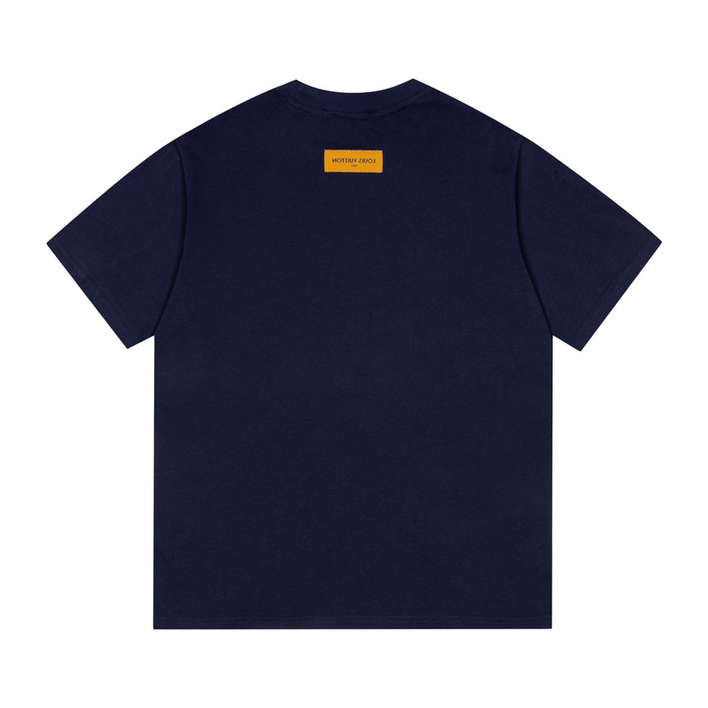 Футболка Louis Vuitton Round Emblem "Blue" фото № 3