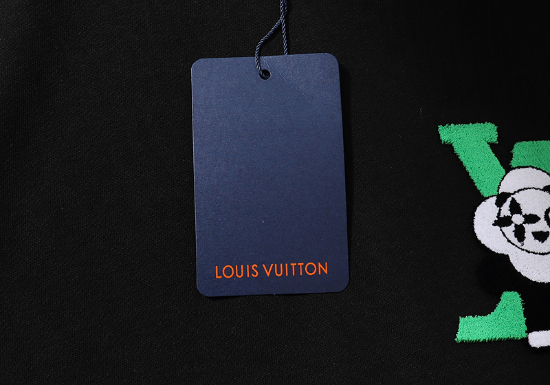Футболка Louis Vuitton Panda Logo "Black" фото № 3
