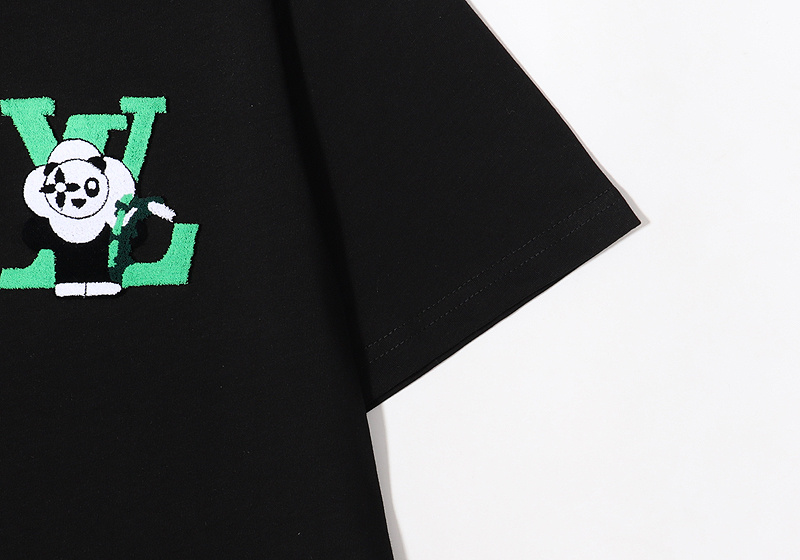 Футболка Louis Vuitton Panda Logo "Black" фото № 4
