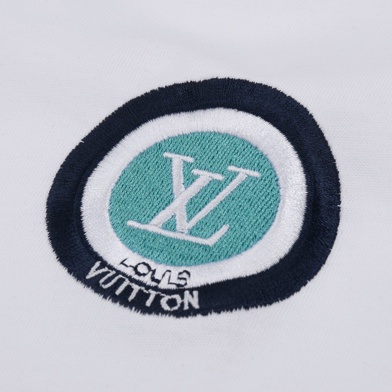 Футболка Louis Vuitton Round Logo-Emblem "White" фото № 6