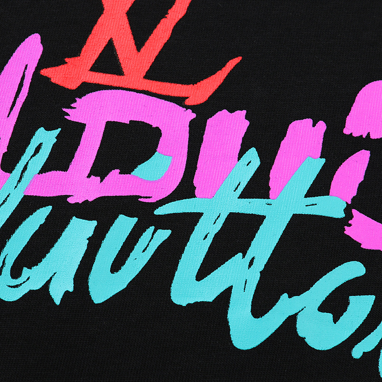 Футболка Louis Vuitton Logo And Inscription "Black" фото № 3