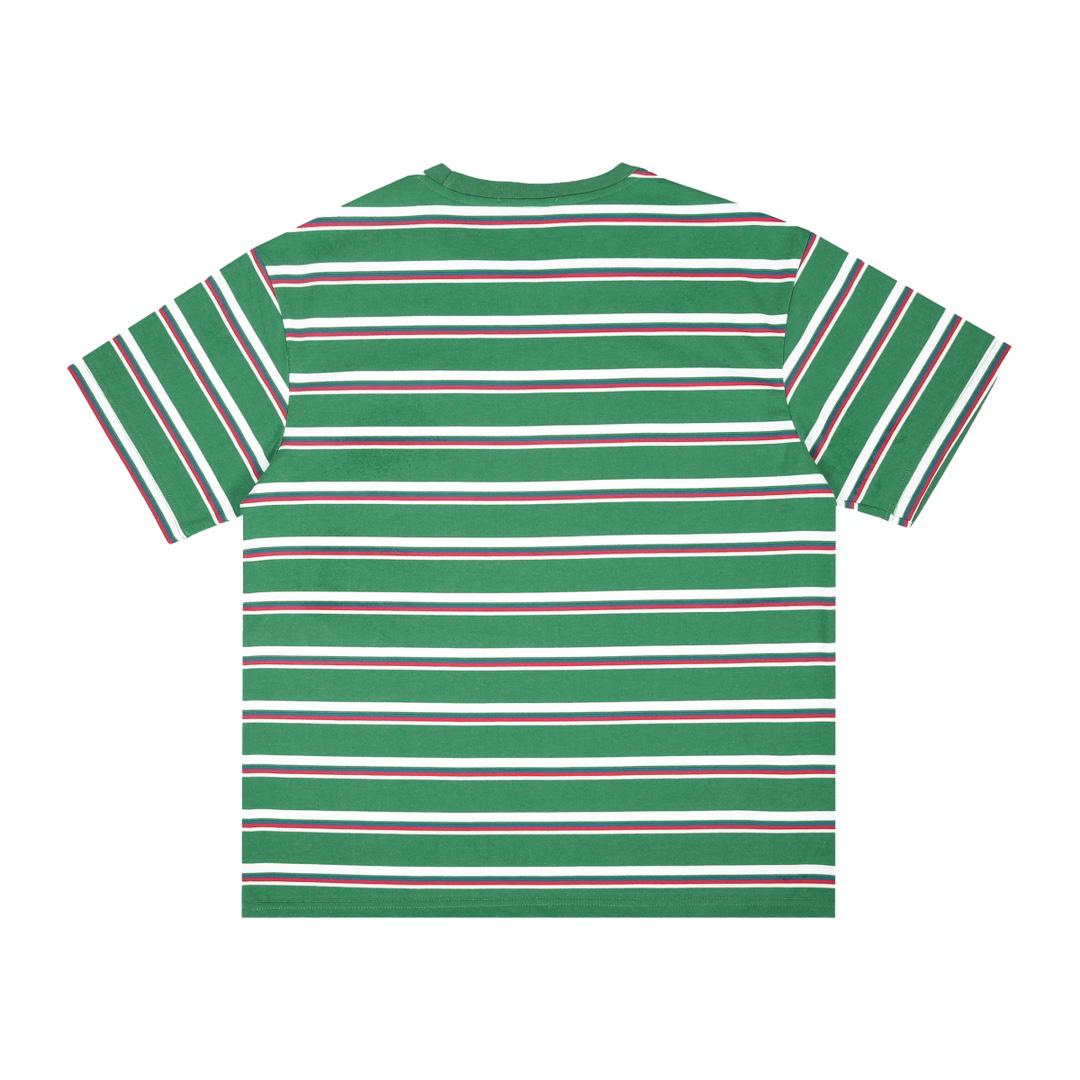 Футболка Miu Miu Horizontal Stripes "Green" фото № 2