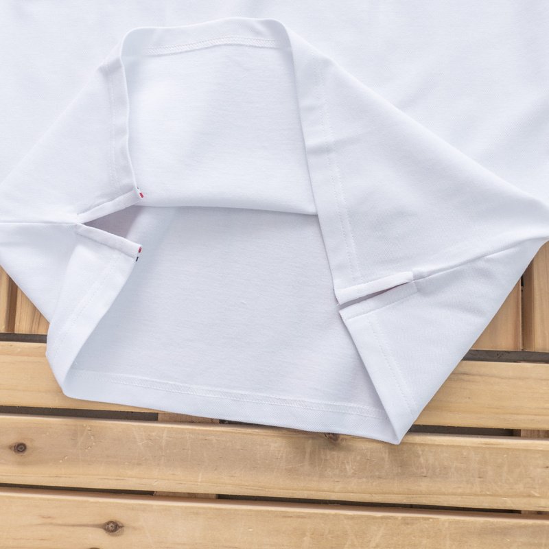 Футболка Moncler Small Logo Front And Sleve Decorated "White" фото № 6