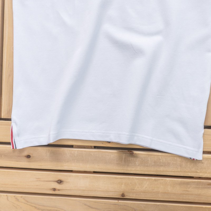 Футболка Moncler Small Logo Front And Sleve Decorated "White" фото № 5