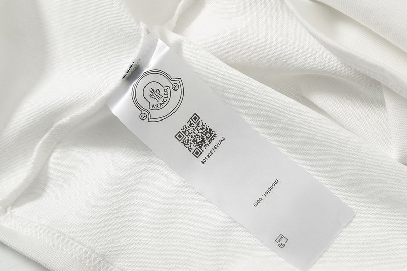 Футболка Moncler Running Logo "White" фото № 2