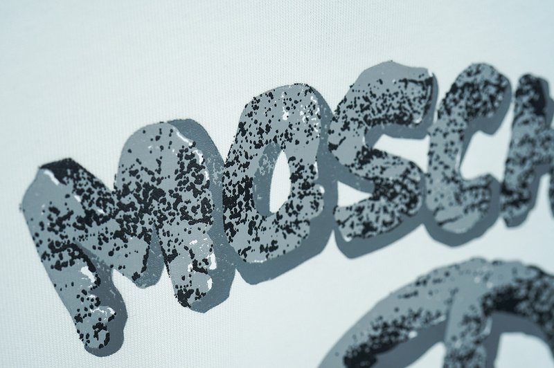 Футболка Moschino Solid Color With Logo "White" фото № 3