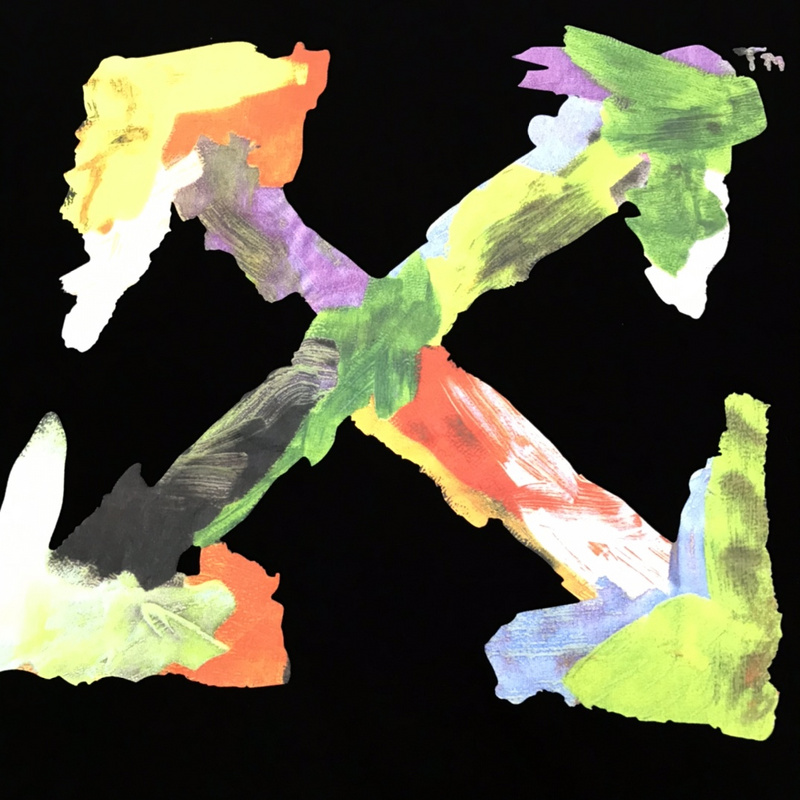 Футболка Off-White Colorful Arrows Print "Black" фото № 5