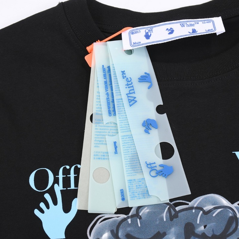 Футболка Off White Sad Robot "Black" фото № 3