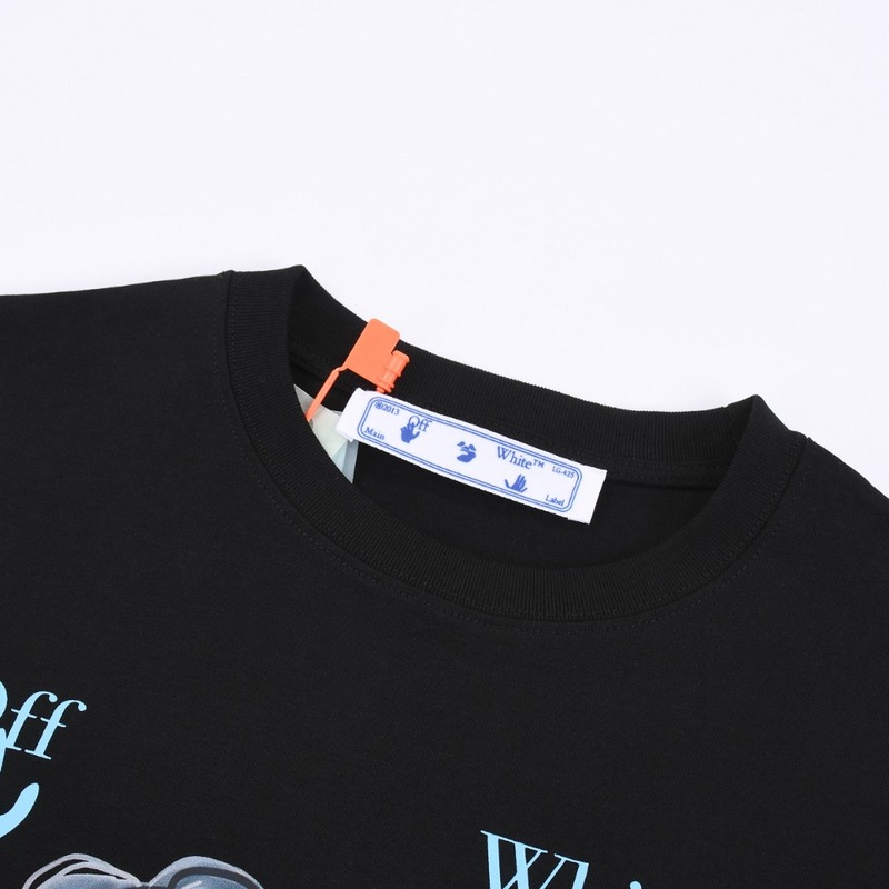 Футболка Off White Sad Robot "Black" фото № 4