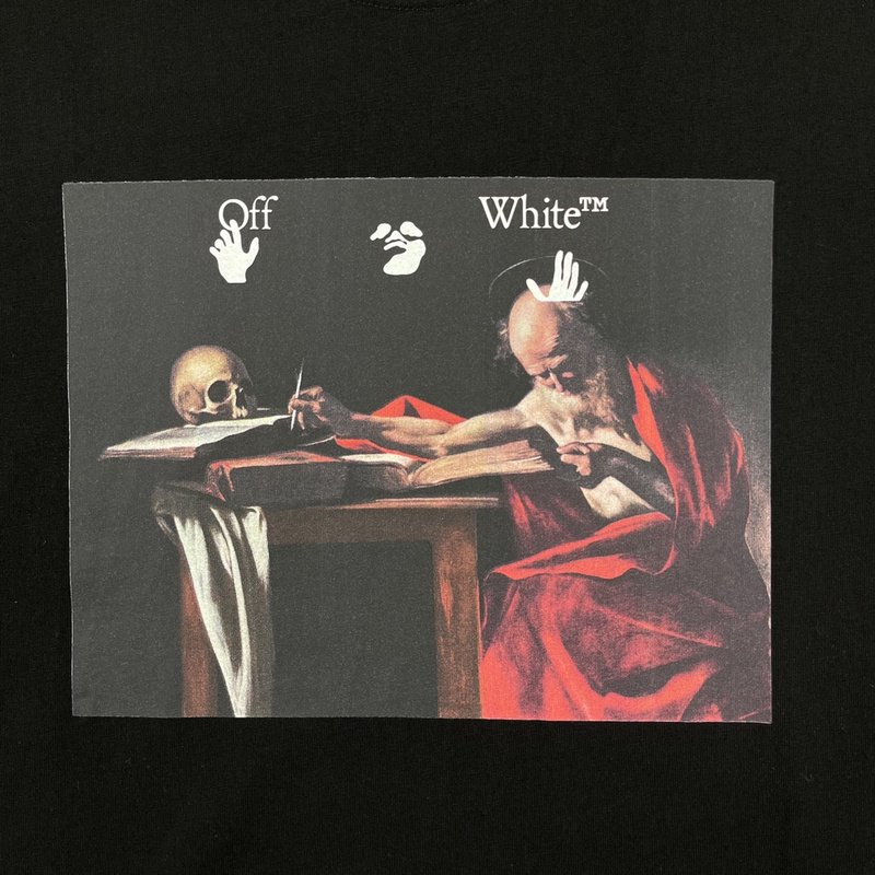 Футболка Off White Thinker "Black" фото № 3