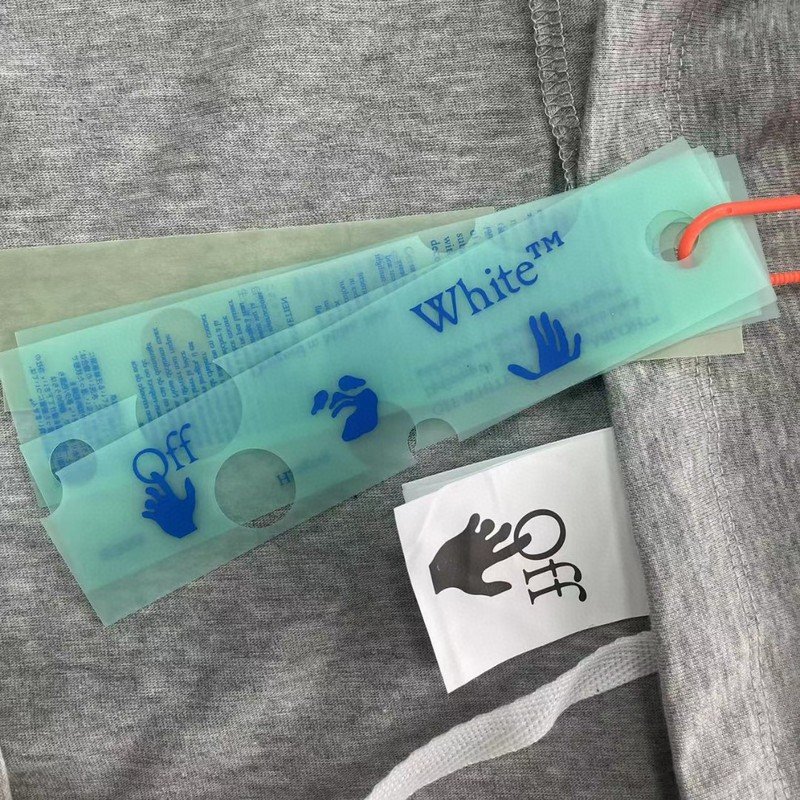 Футболка Off White With Dark Logo "Gray" фото № 5