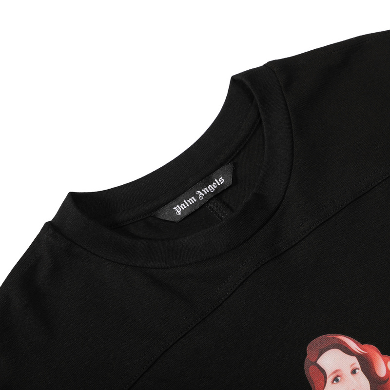 Футболка Palm Angels Print Of The Little Mermaid "Black" фото № 7