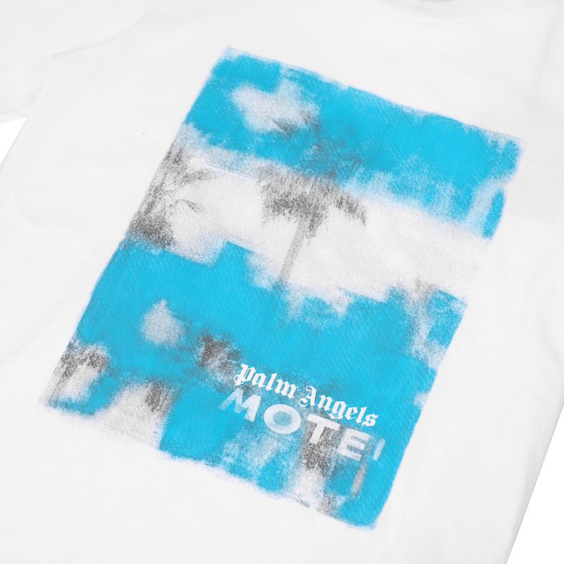 Футболка Palm Angels With A Blue Print "White" фото № 7