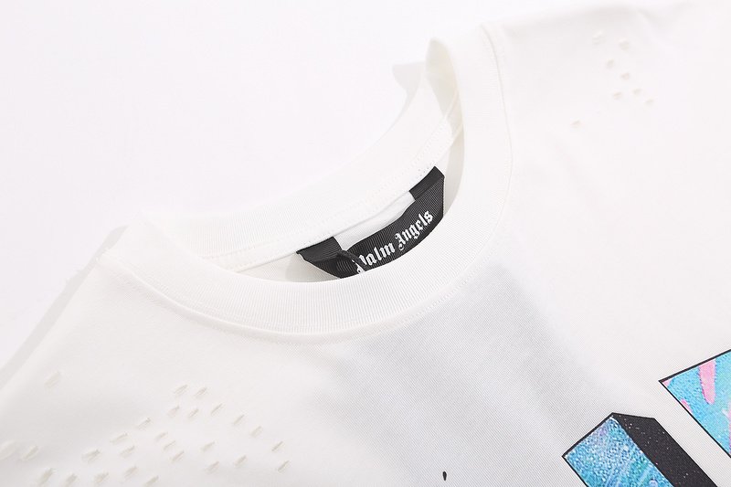 Футболка Palm Angels Wish You Were Here "White" фото № 2