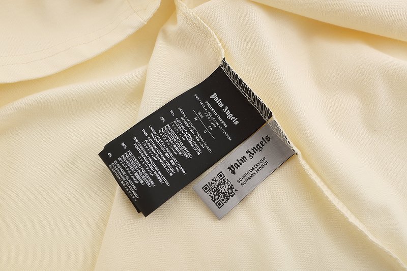 Футболка Palm Angels Burn Up "Cream" фото № 2