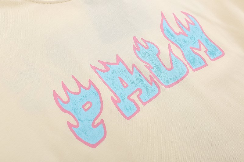Футболка Palm Angels Burn Up "Cream" фото № 7