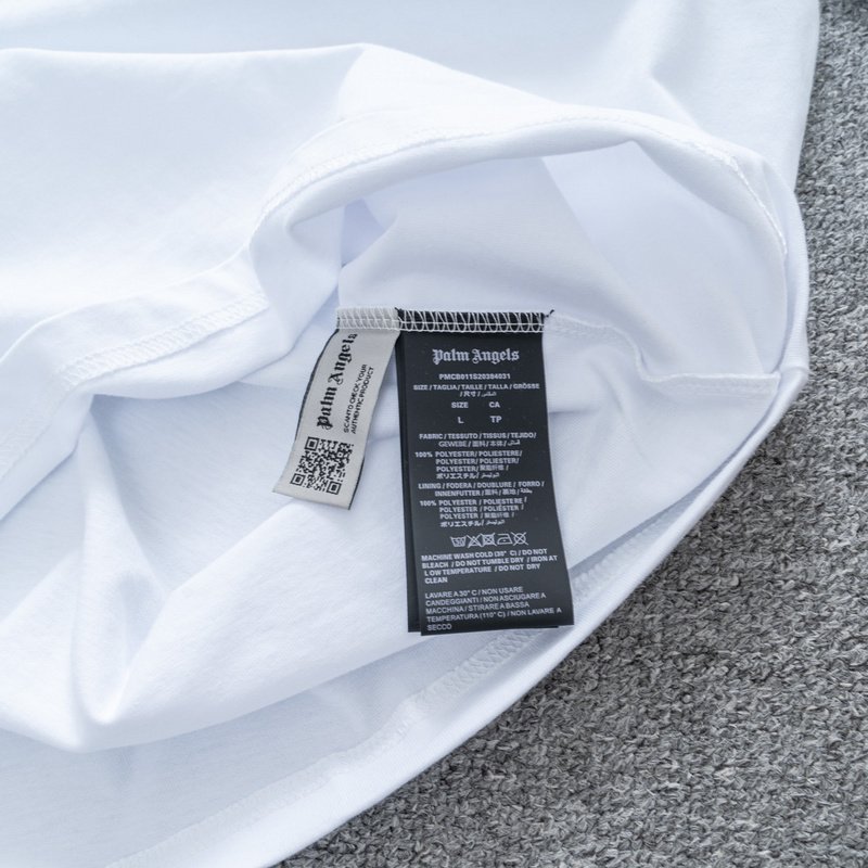 Футболка Palm Angels In My Heart "White/Pink" фото № 4