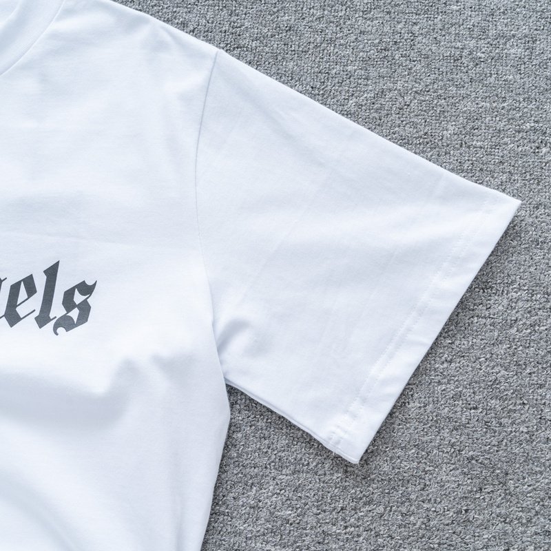 Футболка Palm Angels In My Heart "White/Pink" фото № 6