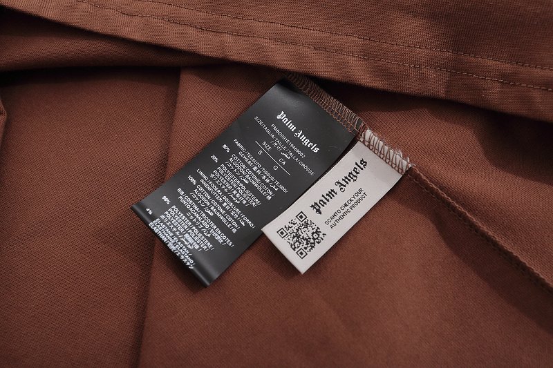 Футболка Palm Angels With Text Logo And Palm Tree In The Center "Brown" фото № 4