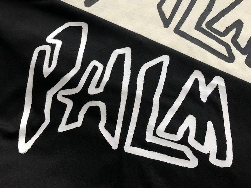 Футболка Palm Angels Flames And Logo Lettering Print "Black" фото № 7