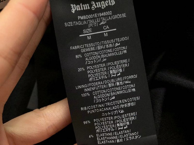 Футболка Palm Angels Flames And Logo Lettering Print "Black" фото № 9