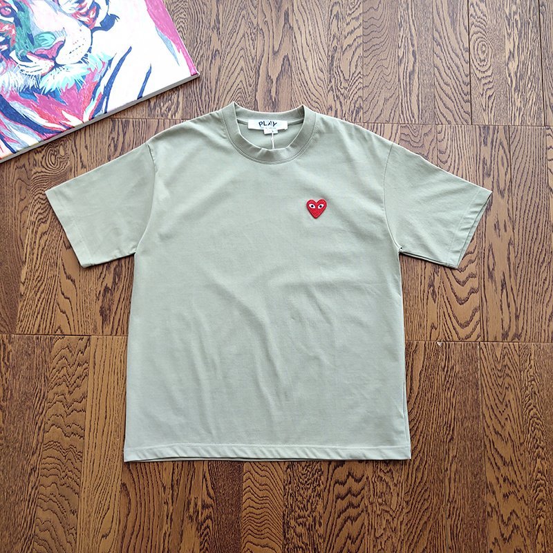 Футболка Play Cotton With Red Logo "Gray/Brown" фото № 2