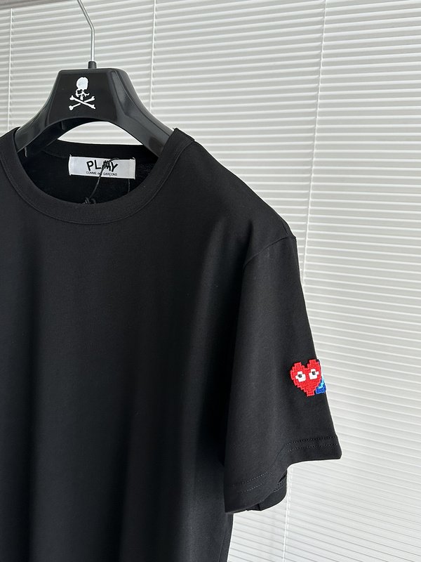 Футболка Play With Heart Embroidered Sleeve "Black" фото № 3