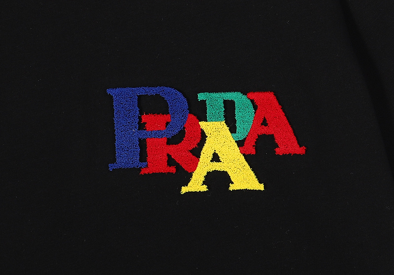 Футболка Prada Logo Letter On Letter "Black" фото № 2
