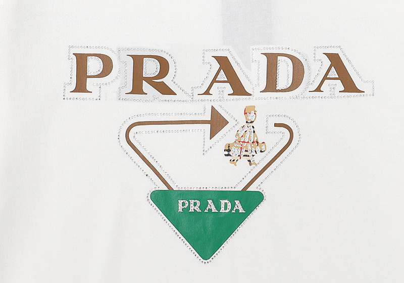 Футболка Prada Arrow Pointing Man "White" фото № 2