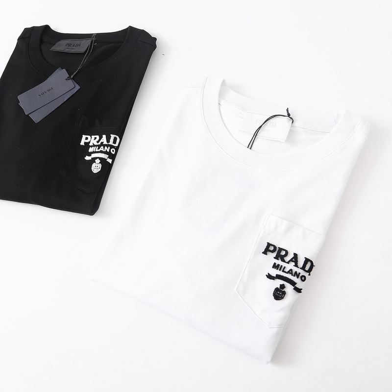 Футболка Prada Brand Milano Logo "White" фото № 4