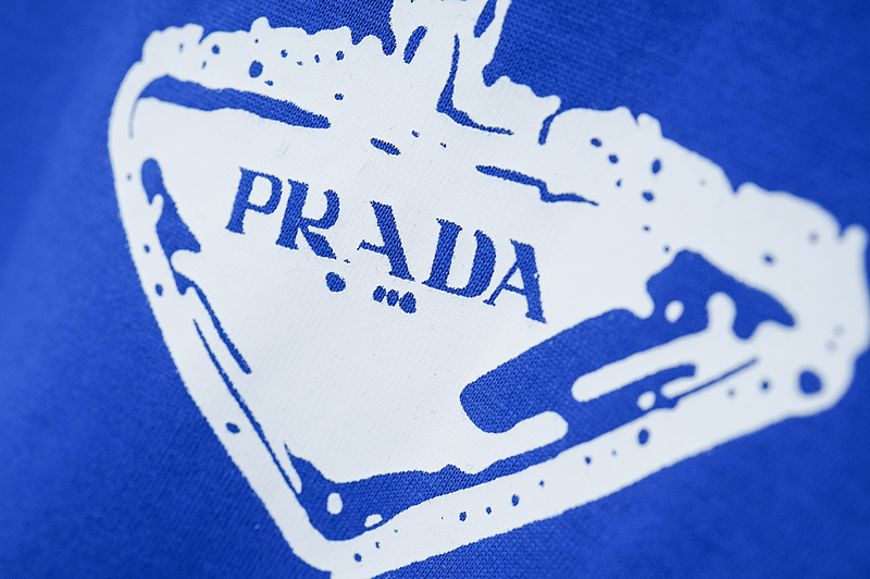 Футболка Prada Thick Chain With Suspension "Blue" фото № 2