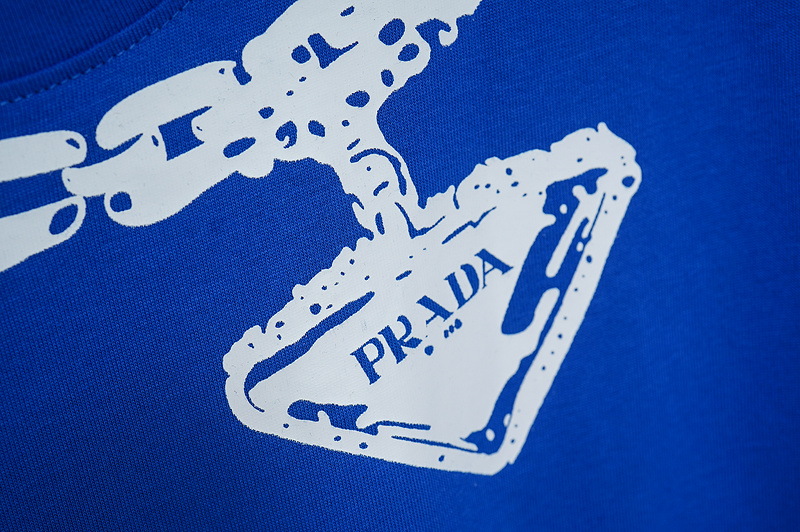 Футболка Prada Thick Chain With Suspension "Blue" фото № 8