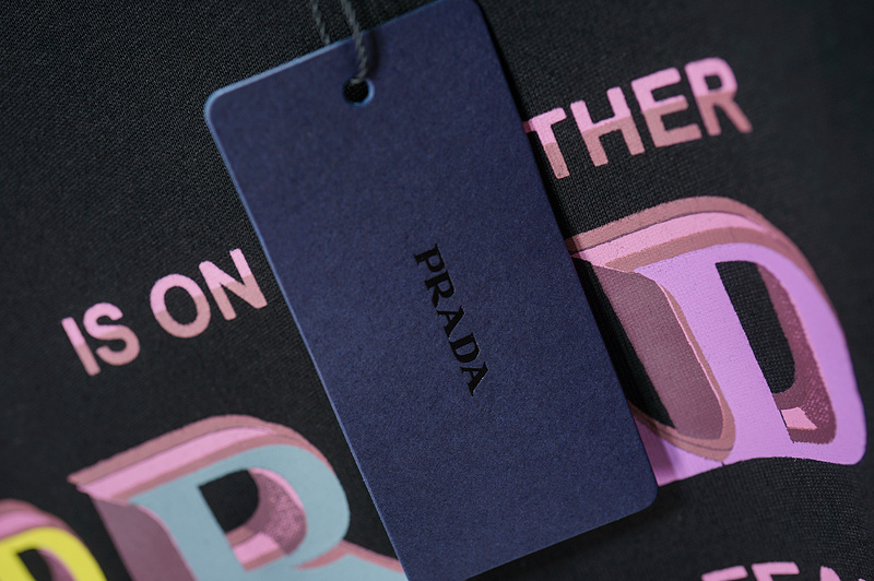 Футболка Prada Side Of Fear "Black" фото № 7