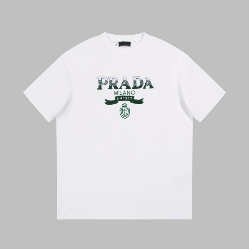 Футболка Prada With Coat Of Arms "White" фото № 8