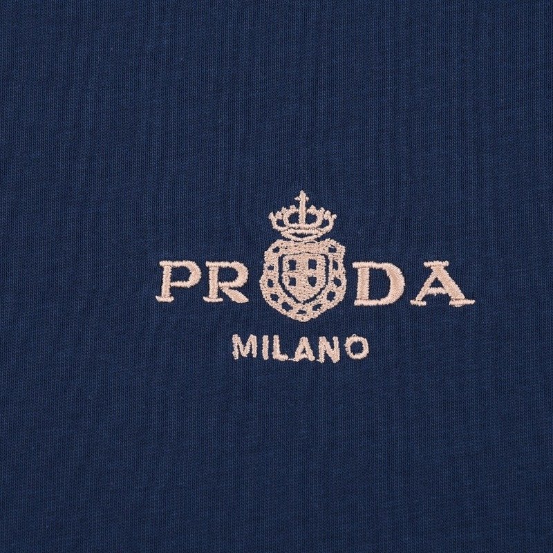 Футболка Prada With Coat Of Arms "Blue" фото № 6