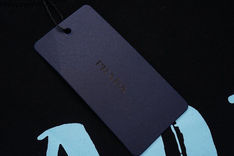 Футболка Prada Jagged Logo Print "Black" фото № 2