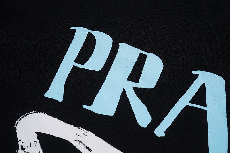 Футболка Prada Jagged Logo Print "Black" фото № 7