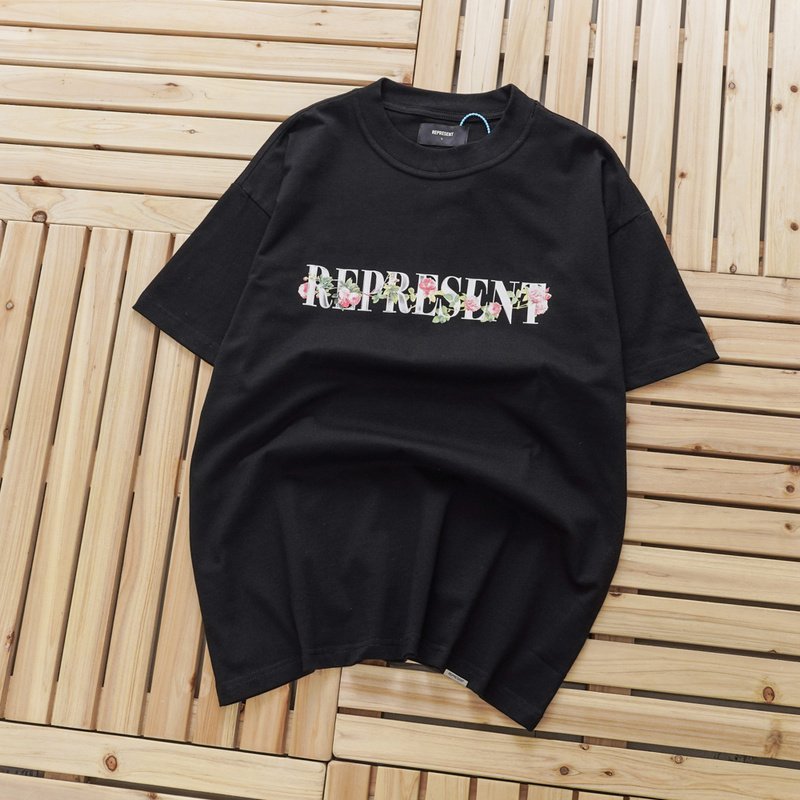 Футболка Represent Floral Print "Black" фото № 3