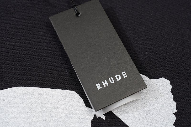 Футболка Rhude The Only Time We Come Second "Black" фото № 7