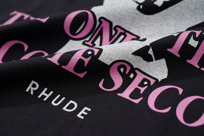 Футболка Rhude The Only Time We Come Second "Black" фото № 9