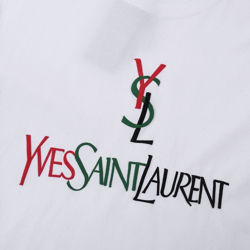 Футболка Saint Laurent YSL "White" фото № 5