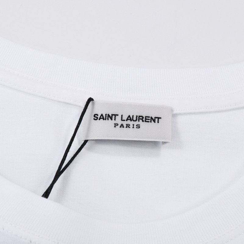 Футболка Saint Laurent YSL "White" фото № 7