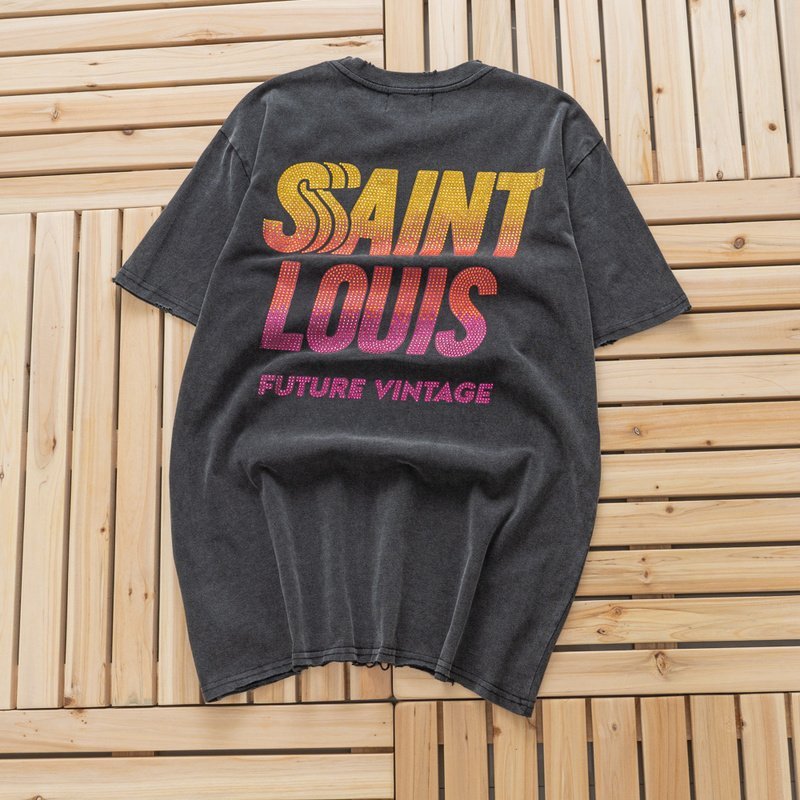Футболка Saint Louis Future Vintage "Black/Gray" фото № 7