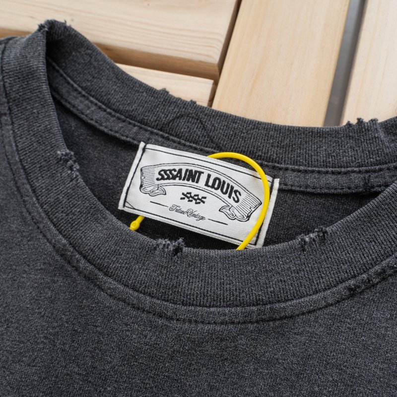 Футболка Saint Louis Future Vintage "Black/Gray" фото № 9